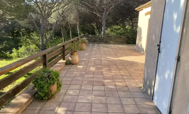 Terrasse avant rénovation
