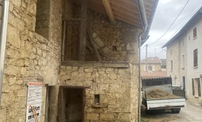 Rénovation complète d'une grange proche amberieu-en-bugey, Amberieu-en-Bugey, MIB Maçonnerie
