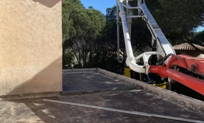Coulage de la nouvelle dalle