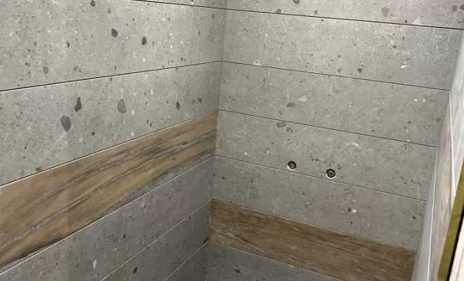 Pose des carreaux 90x20