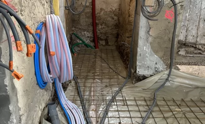 Avancement de la renovation de grange, Amberieu-en-Bugey, MIB Maçonnerie
