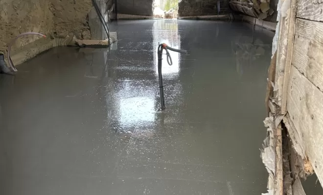 Avancement de la renovation de grange, Amberieu-en-Bugey, MIB Maçonnerie